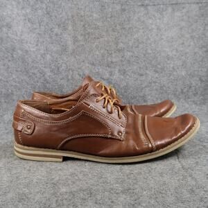 Day Five Shoes Mens 10 Derby Dress Oxford Formal Classic Brown Lace Up Sneaker